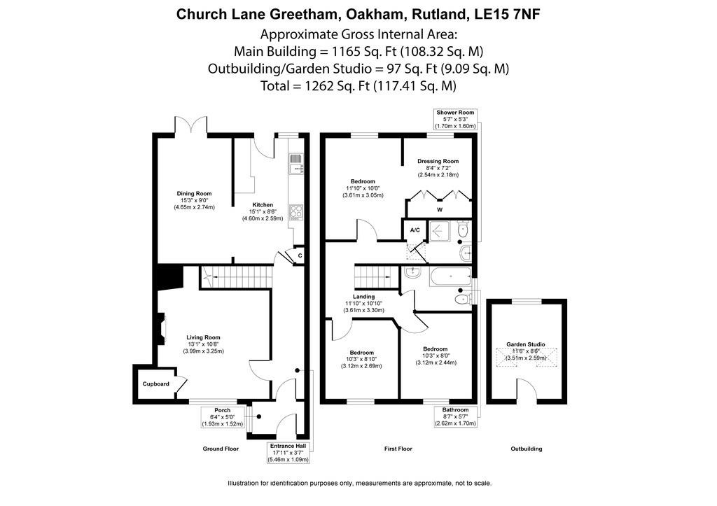 Floorplans For Church Lane, Greetham, Rutland