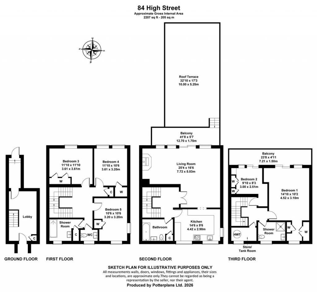 Floorplans For Cowes, Isle of Wight