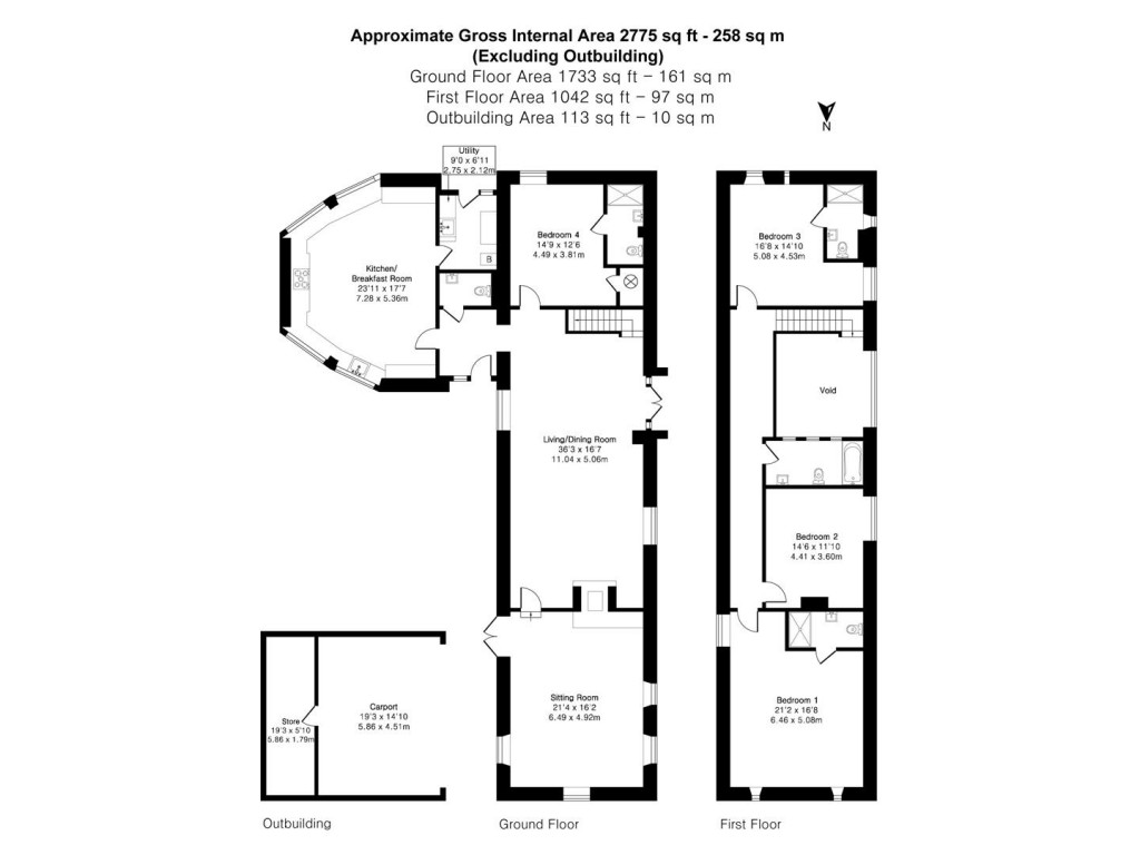Floorplans For Livaton Barns, South Tawton, Okehampton