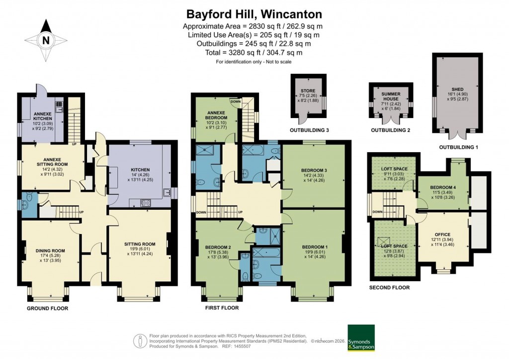 Floorplans For Bayford Hill, Wincanton, Somerset