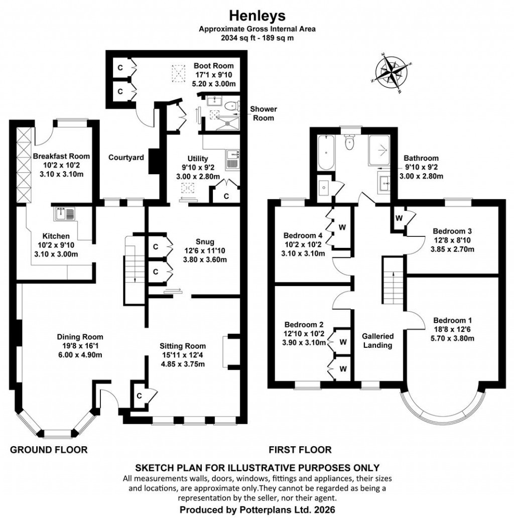 Floorplans For Seaview, Isle of Wight