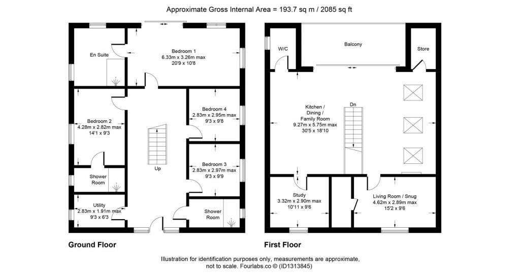 Floorplans For Bridgerule, Holsworthy