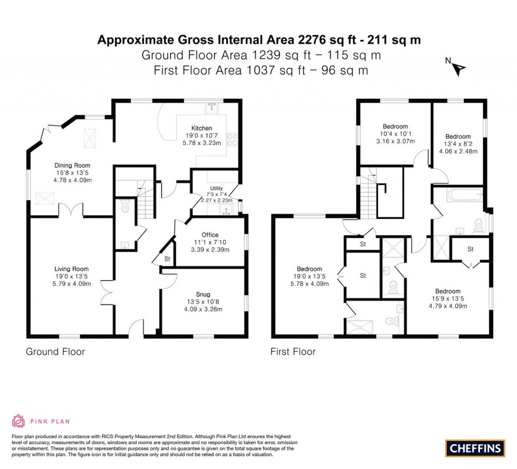 Floorplans For Holt Fen, Little Thetford, Ely