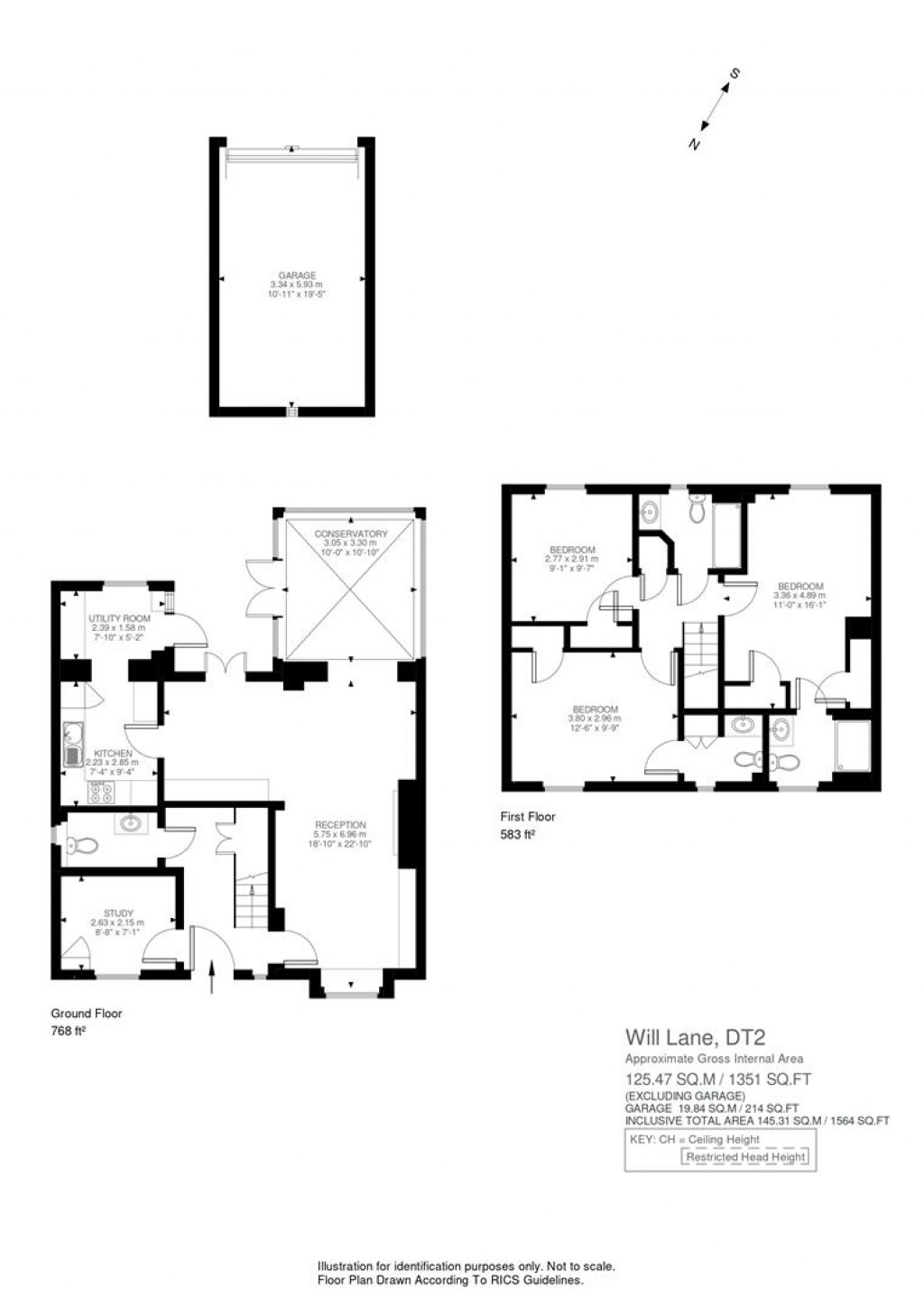 Floorplans For Wills Lane, Cerne Abbas, Dorchester