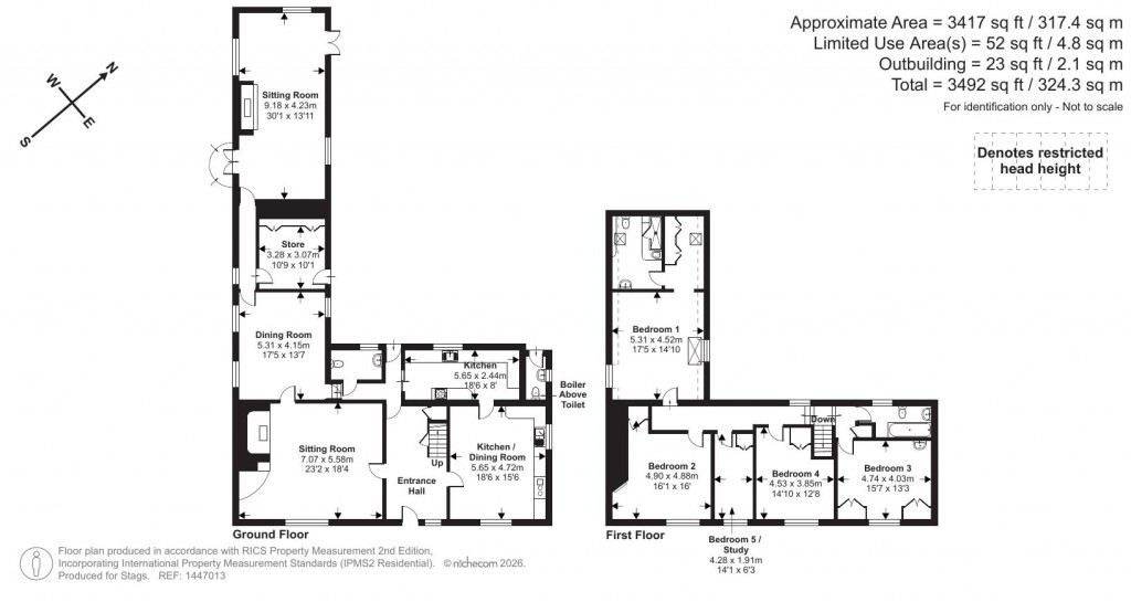 Floorplans For Bishops Nympton, South Molton
