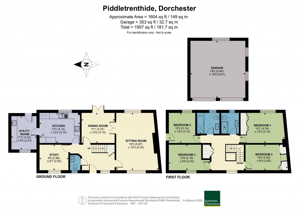 Floorplans For Piddletrenthide, Dorchester