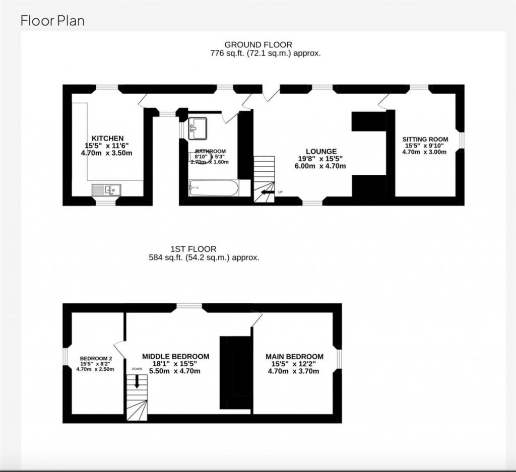 Floorplans For East Creech, Creech, Wareham
