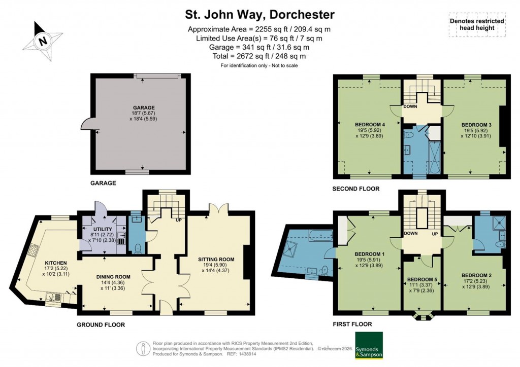 Floorplans For St. John Way, Poundbury, Dorchester