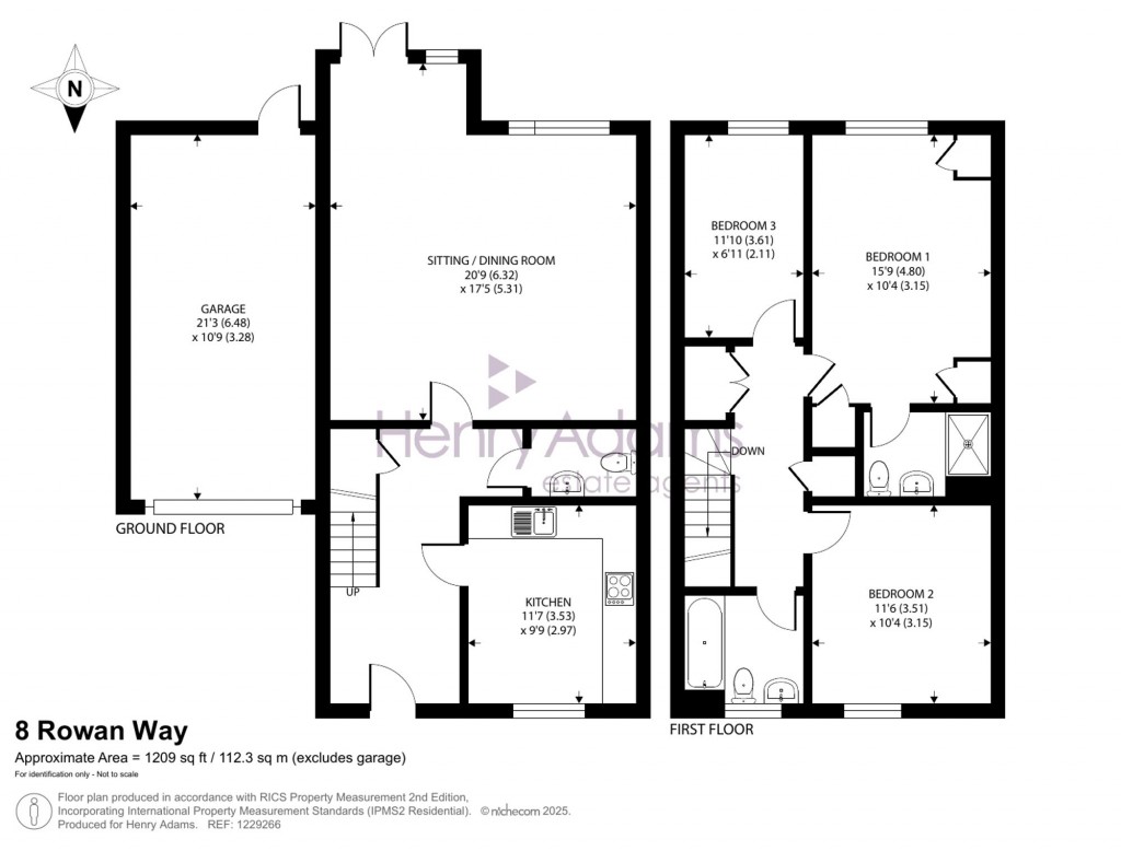 Floorplans For Rowan Way, Bracklesham Bay, PO20