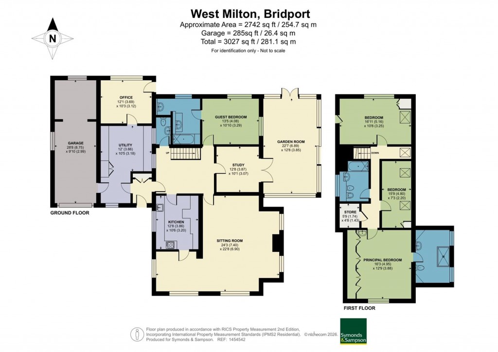 Floorplans For West Milton, Bridport, Dorset