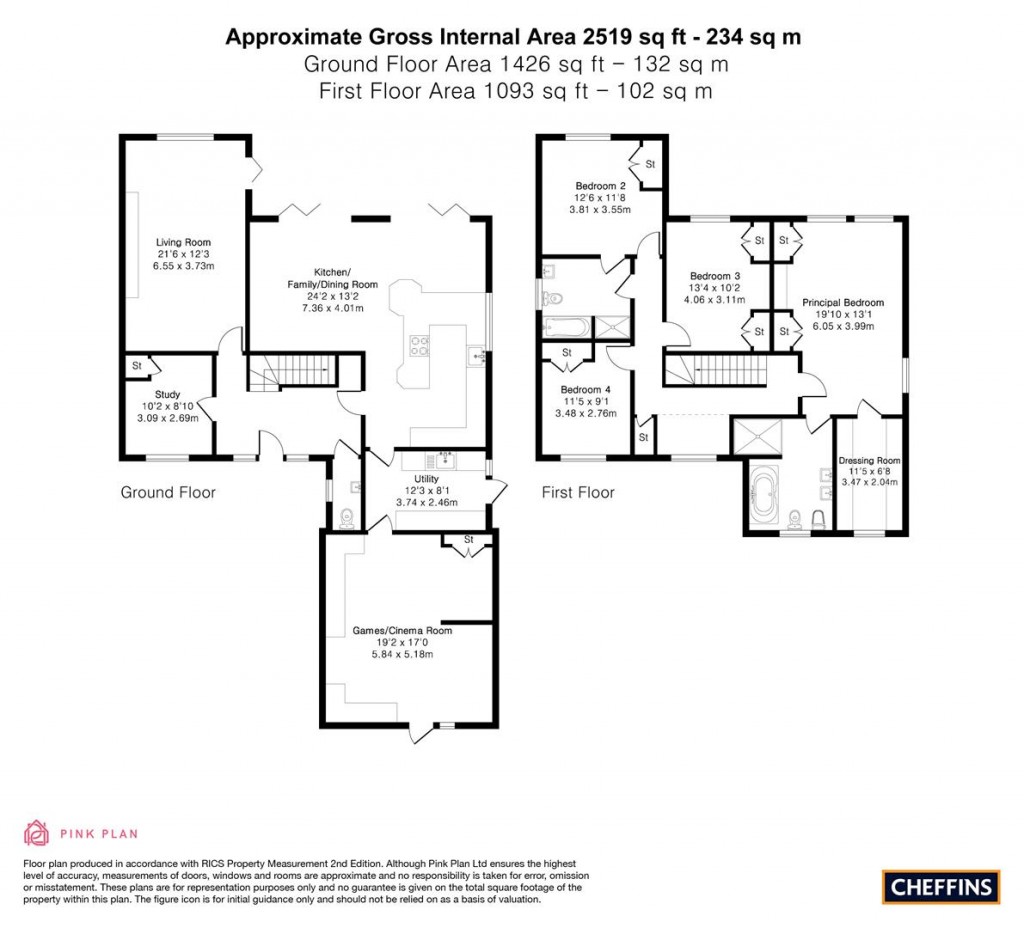 Floorplans For Merrifield Gardens, Ely