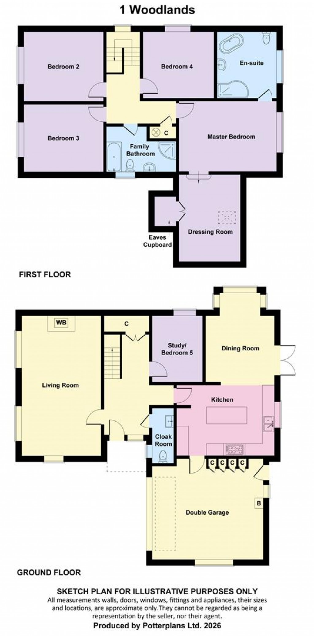 Floorplans For Totland Bay, Isle of Wight