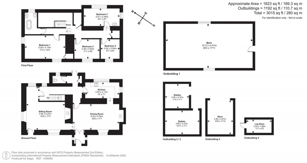 Floorplans For Tamar Valley, East Cornwall - 4.58 acres
