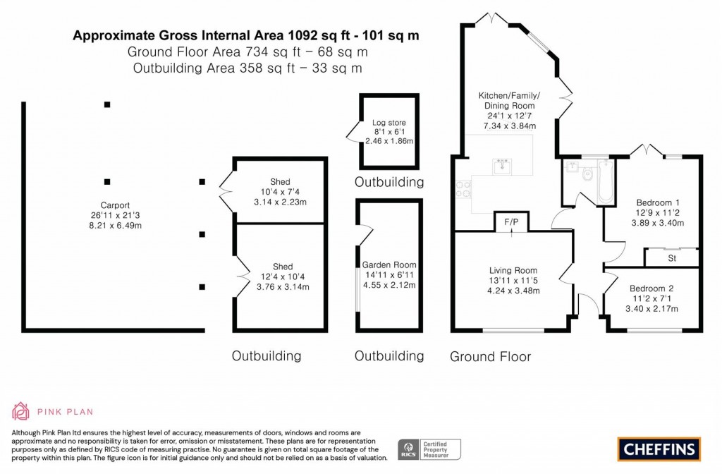 Floorplans For Church Lane, Worlington