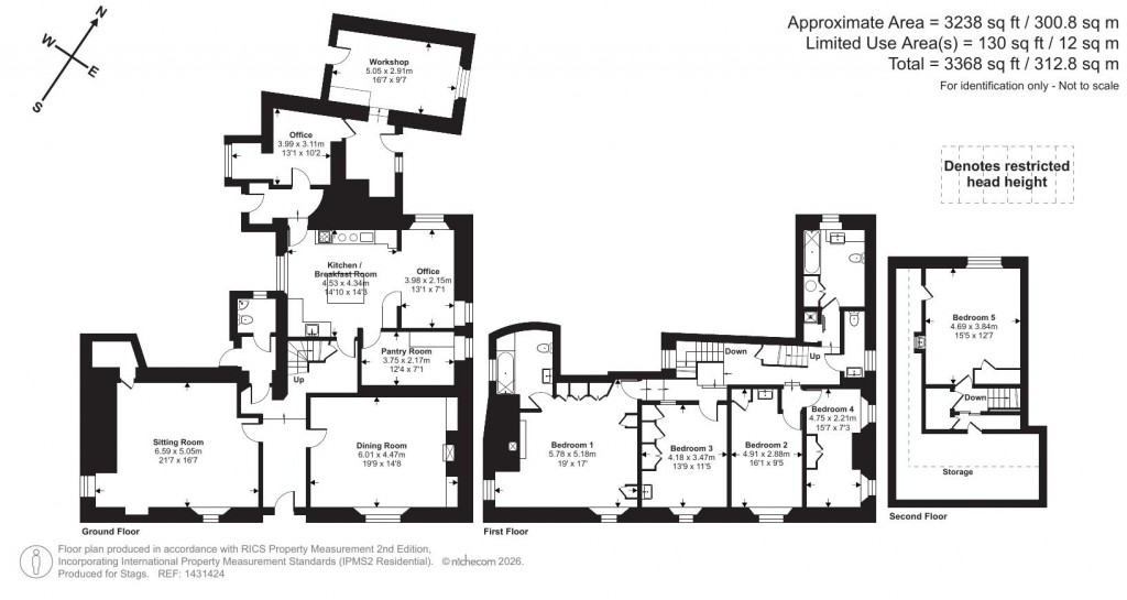 Floorplans For Moretonhampstead, Newton Abbot
