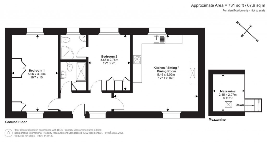 Floorplans For Moretonhampstead, Newton Abbot