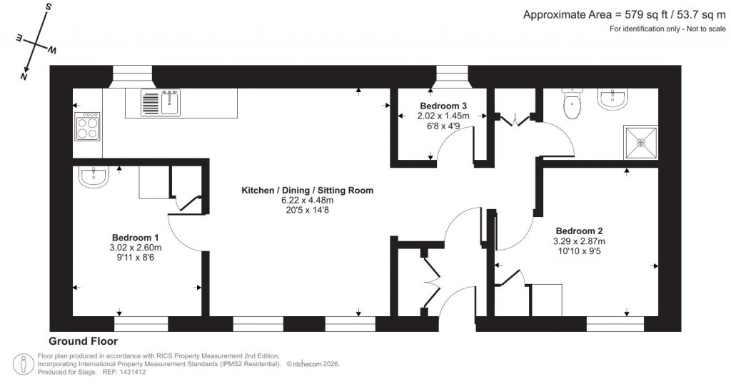 Floorplans For Moretonhampstead, Newton Abbot