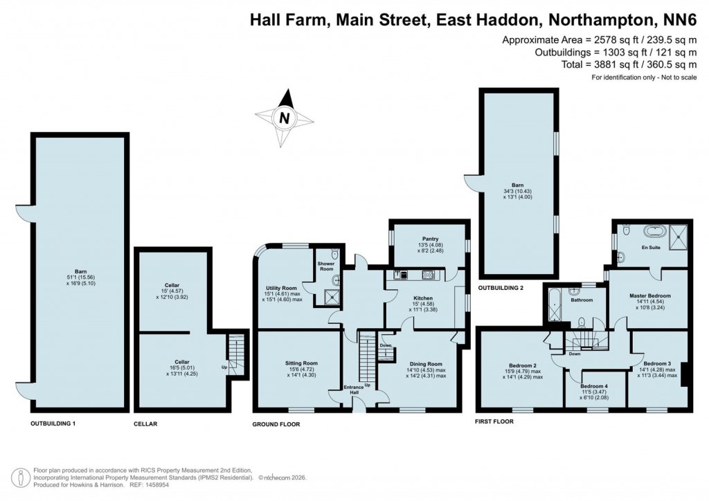 Floorplans For Main Street, East Haddon, Northampton