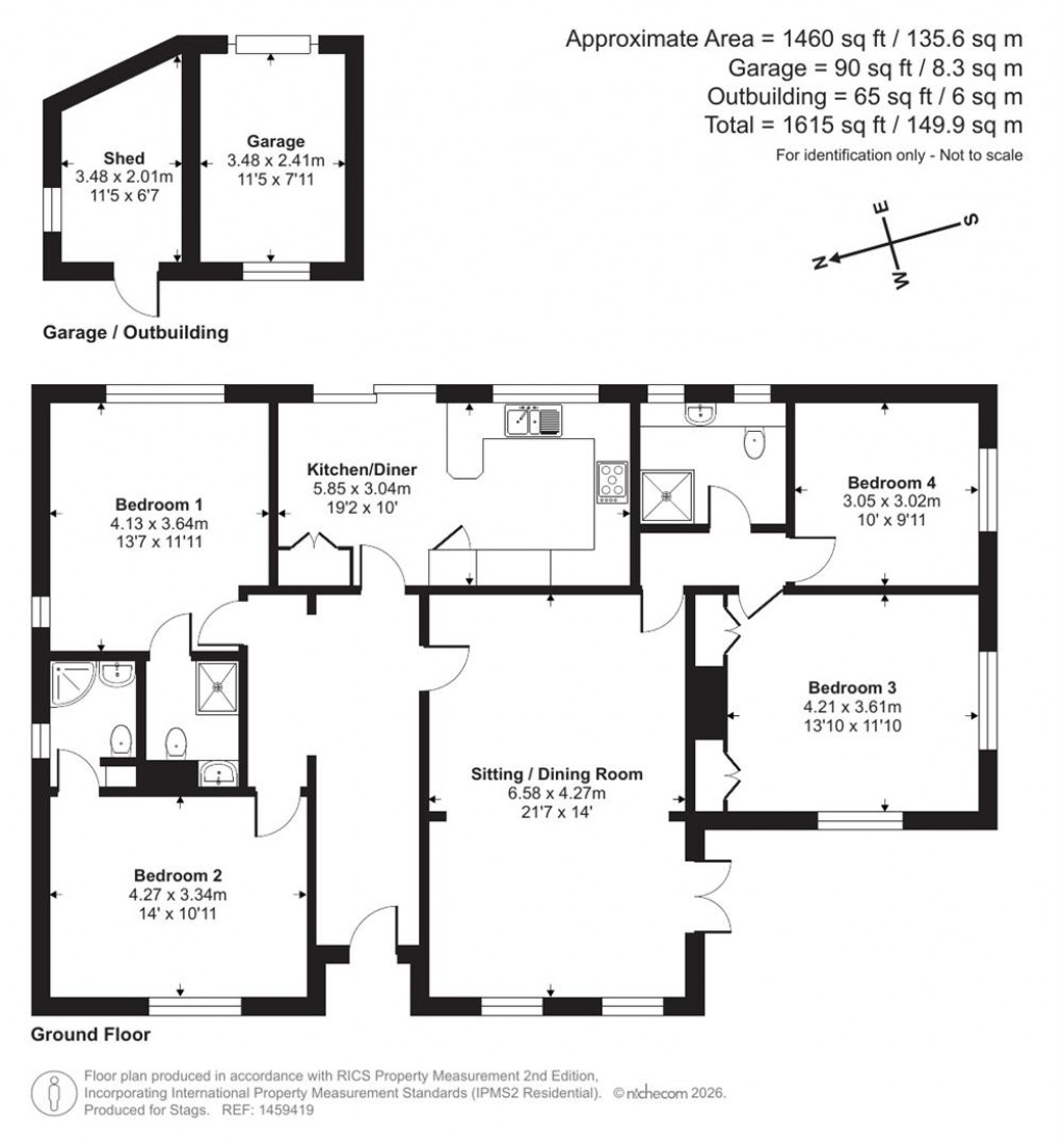 Floorplans For Shieling Road, Barnstaple