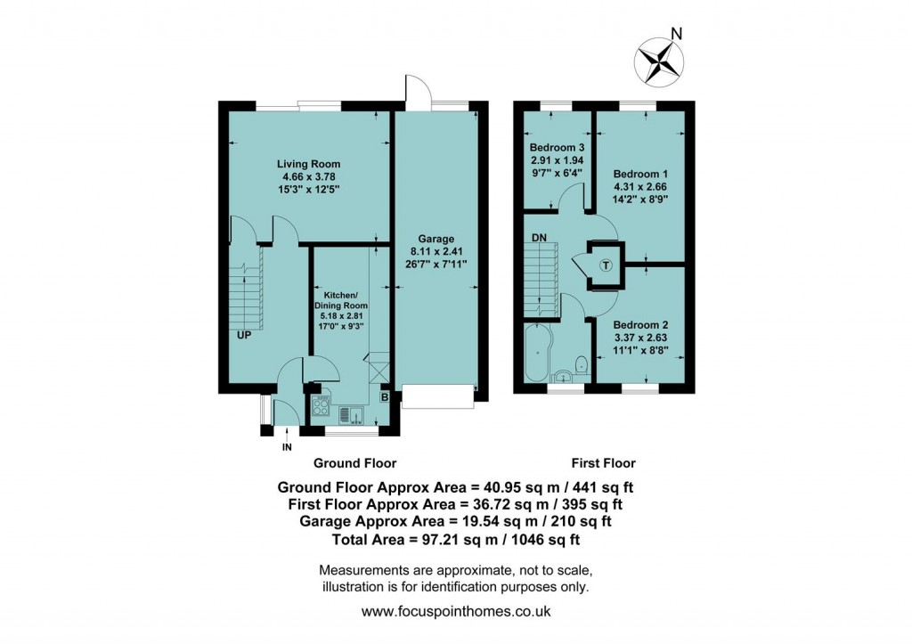 Floorplans For Hillside Close, Banbury