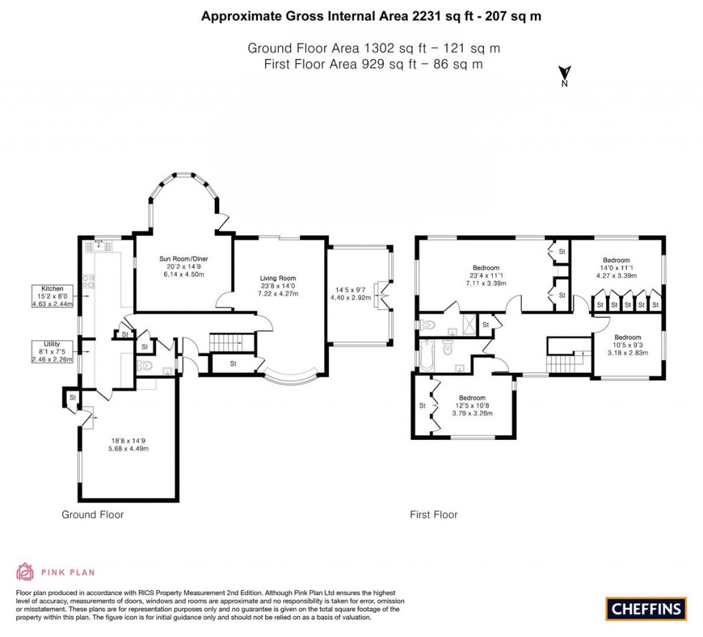 Floorplans For Milton Road, Impington, Cambridge