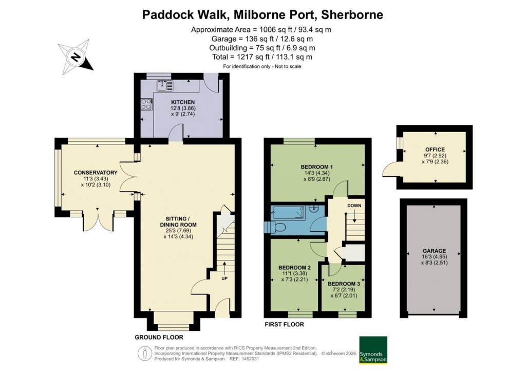 Floorplans For Paddock Walk, Milborne Port, Sherborne