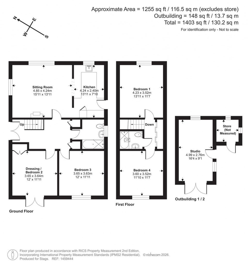 Floorplans For Greenhayes, Shipton Gorge, Bridport
