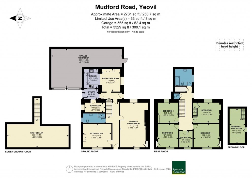 Floorplans For Mudford Road, Yeovil