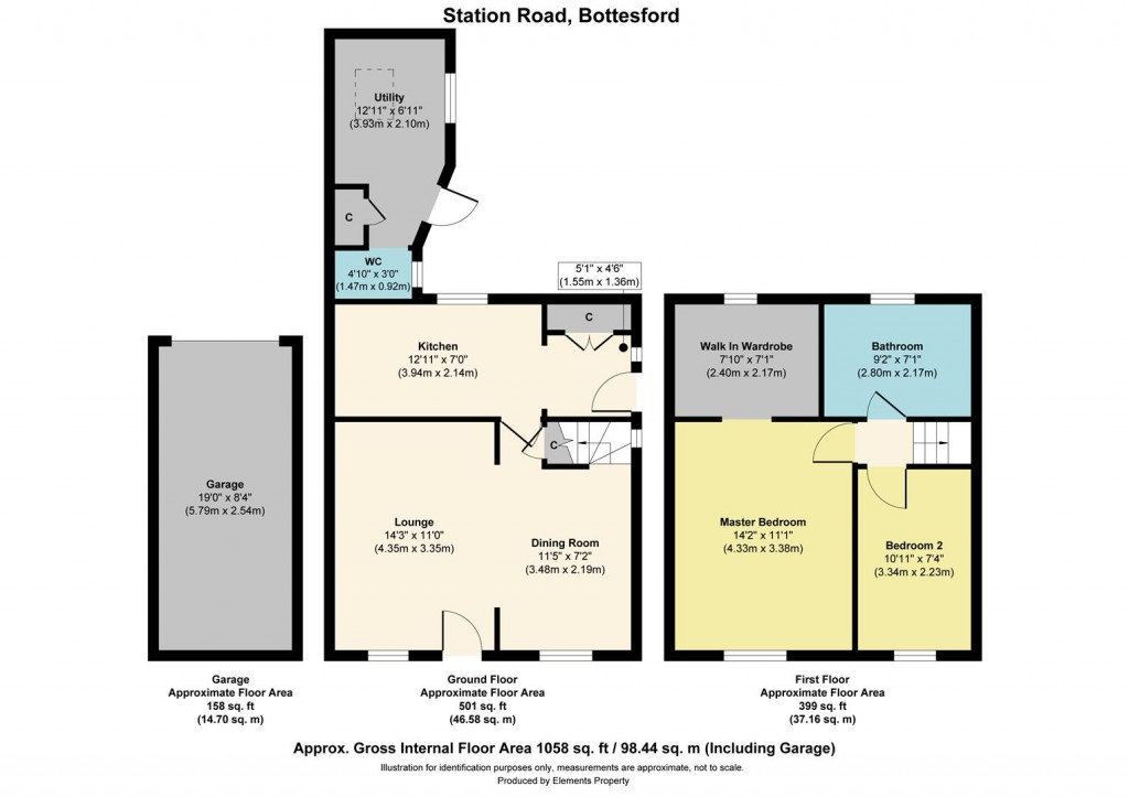 Floorplans For Station Road, Bottesford, Nottingham
