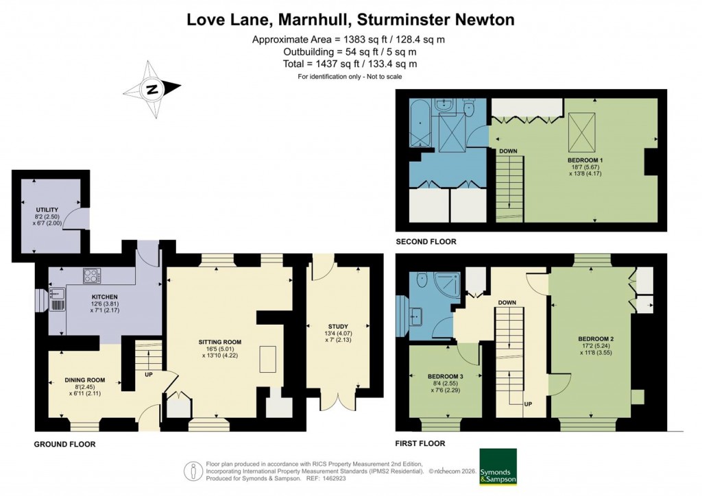 Floorplans For Love Lane, Marnhull, Sturminster Newton