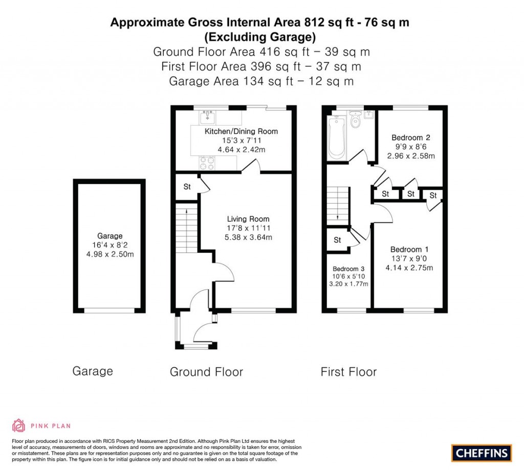 Floorplans For Bishops Road, Cambridge