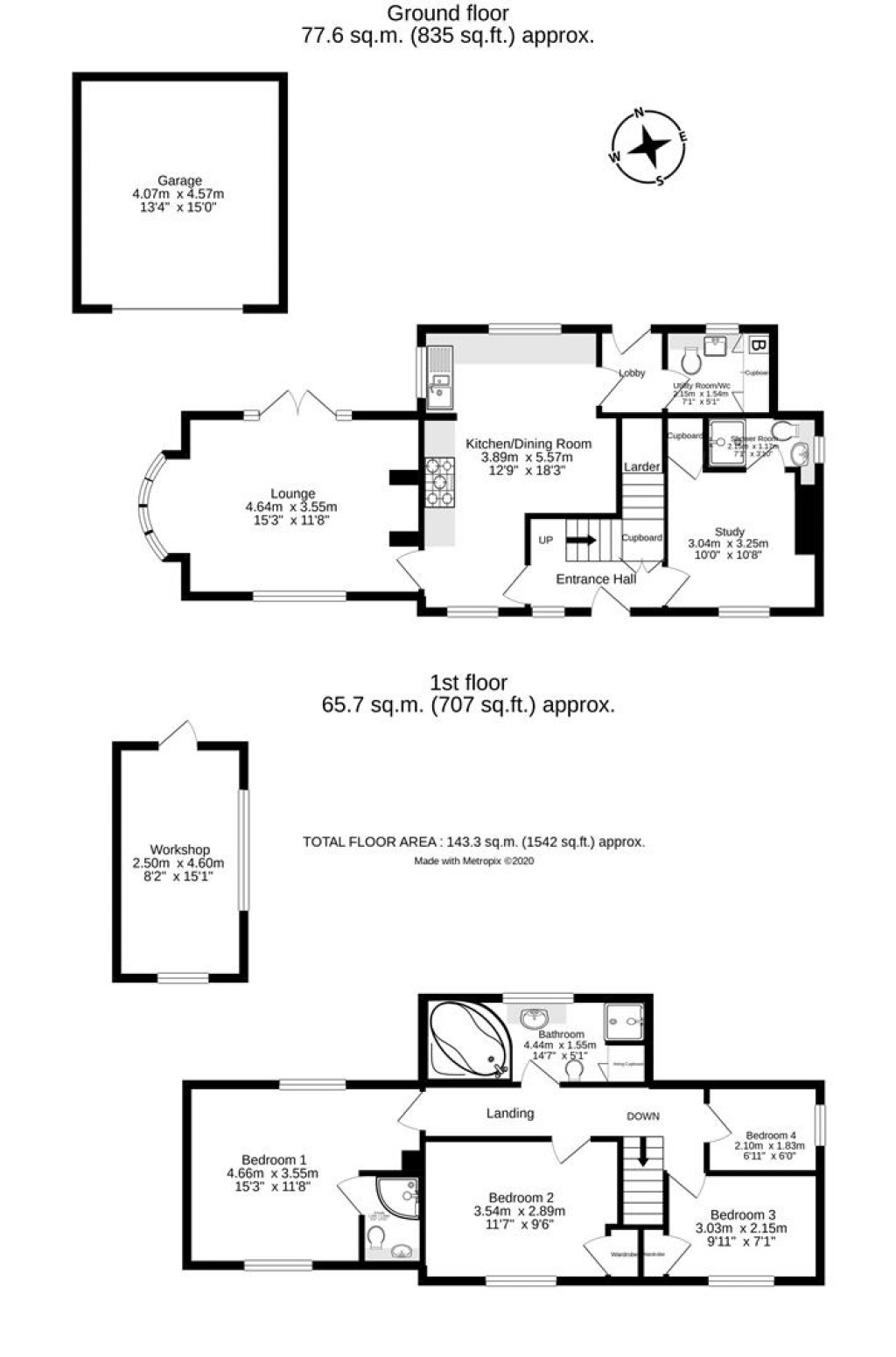 Floorplans For Noahs Hill, West Monkton, Taunton