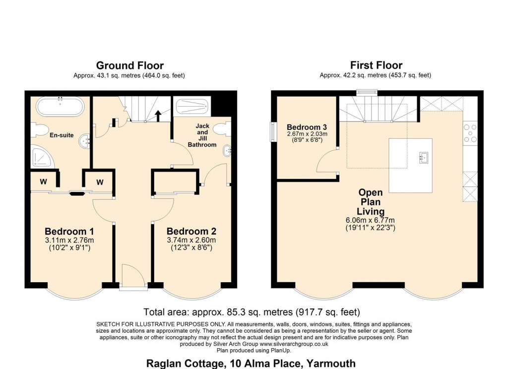 Floorplans For Yarmouth, Isle of Wight