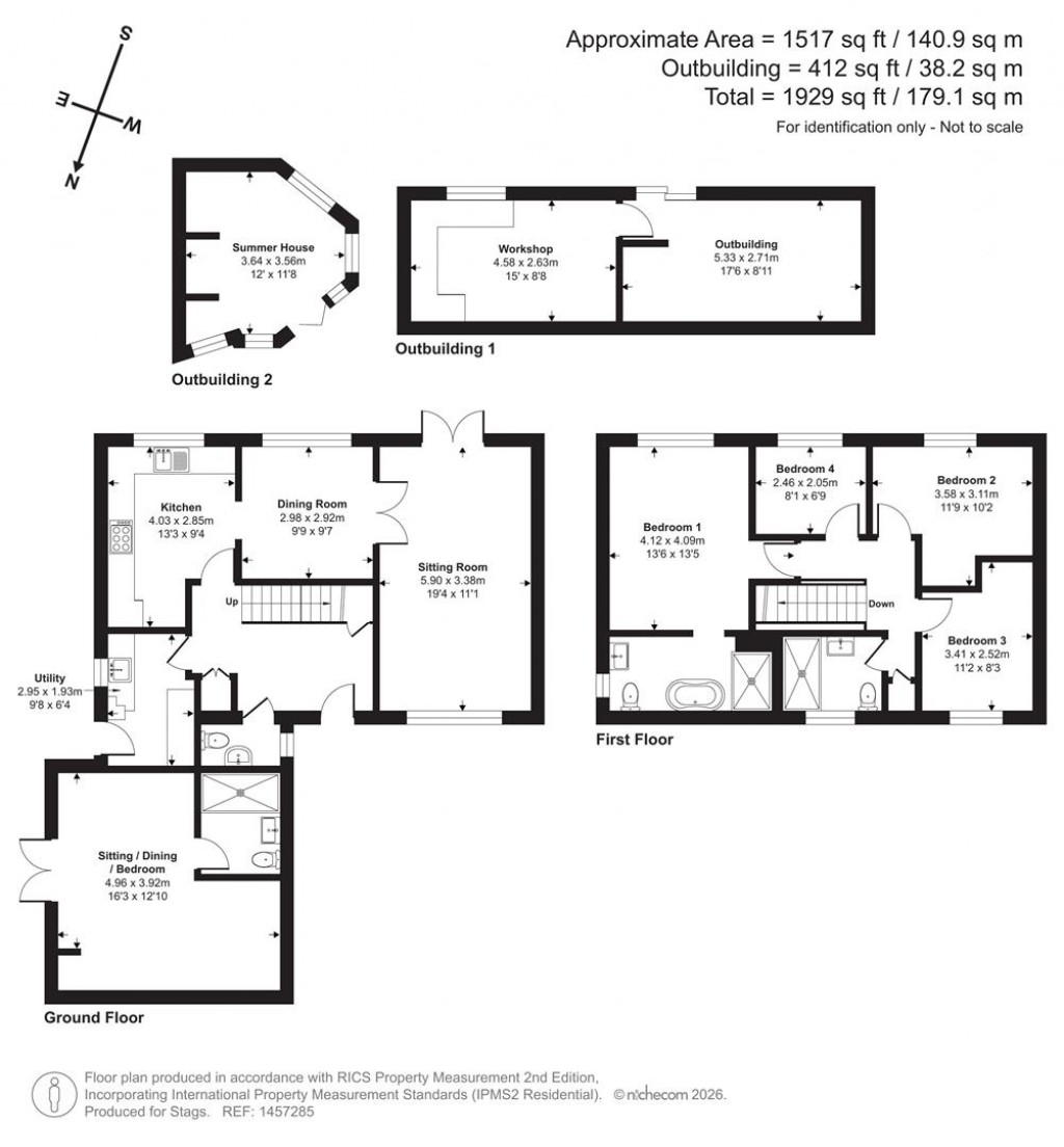 Floorplans For Pear Drive, Willand, Cullompton