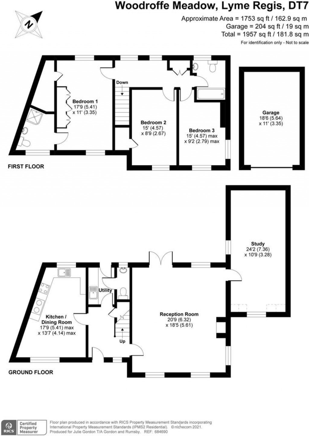 Floorplans For Woodroffe Meadow, Lyme Regis