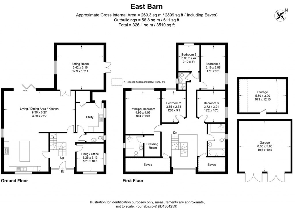 Floorplans For Poole Keynes, Gloucestershire