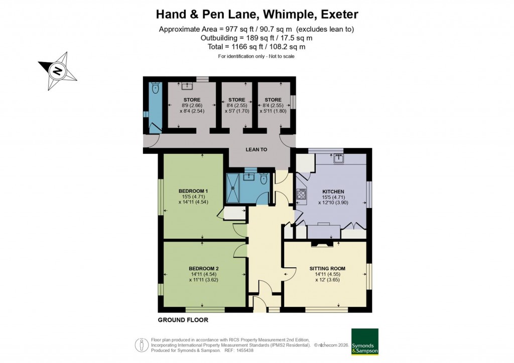 Floorplans For Hand & Pen Lane, Whimple, Exeter