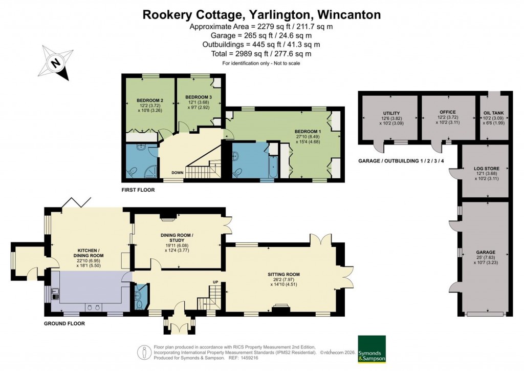 Floorplans For Yarlington, Wincanton, Somerset