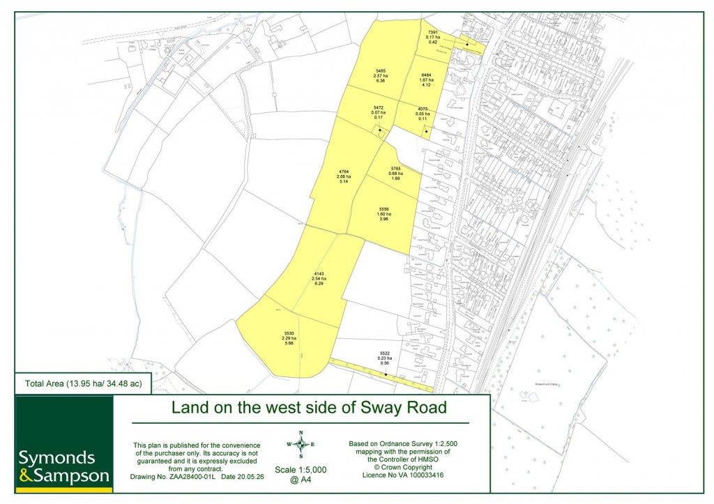 Floorplans For Land at Brockenhurst, Sway Road
