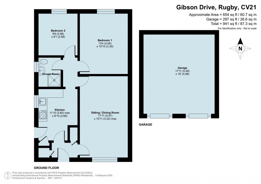 Floorplans For Gibson Drive, Rugby, CV21
