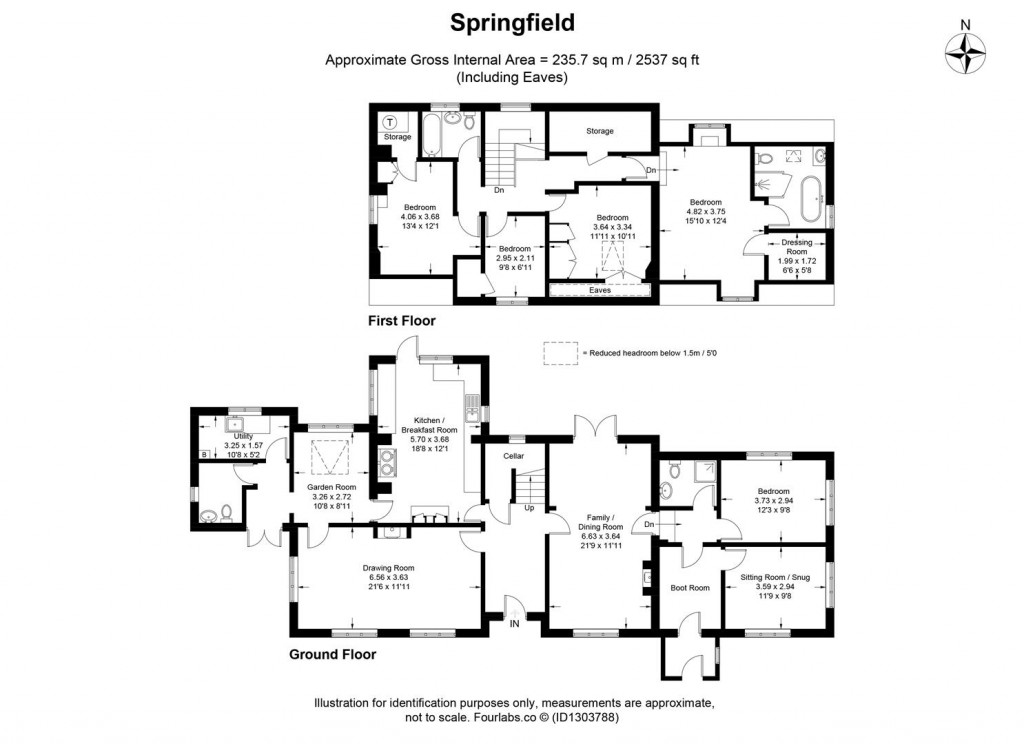 Floorplans For Lower Chedworth, Gloucestershire