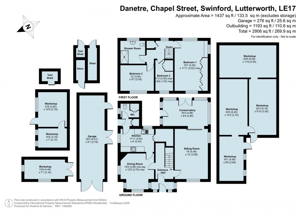 Floorplans For Chapel Street, Swinford, Lutterworth, Leciestershire, LE17