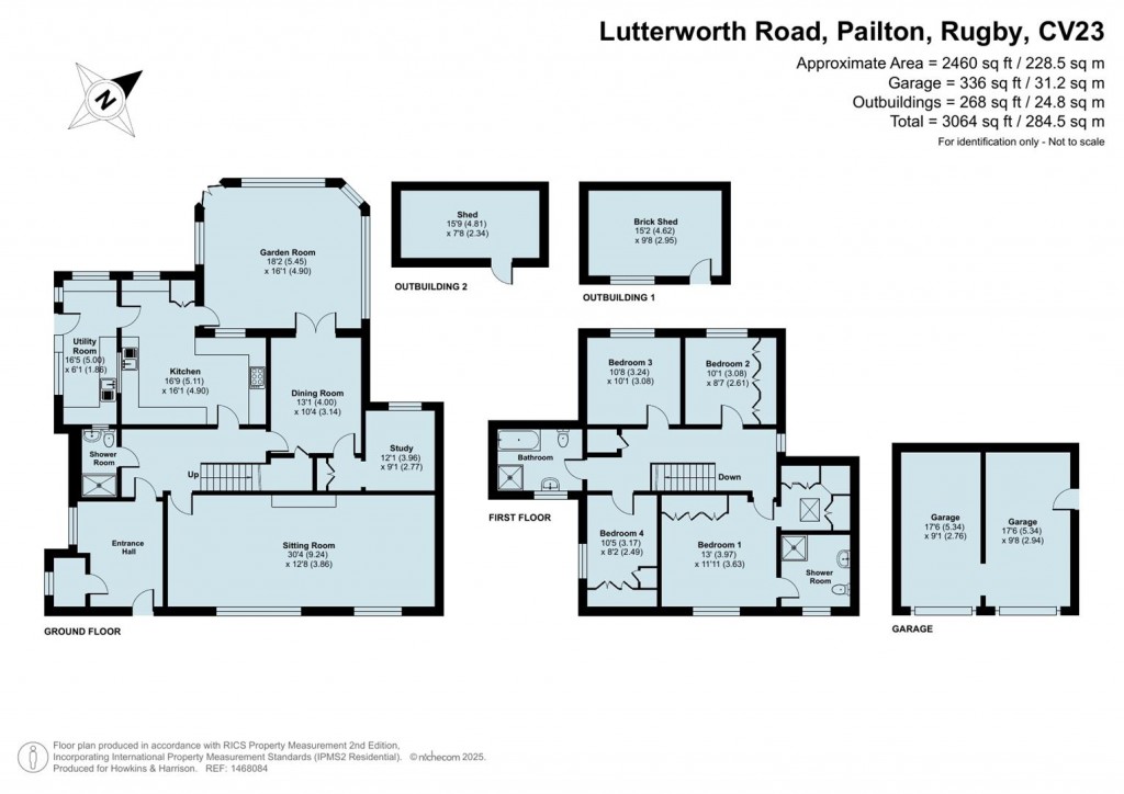 Floorplans For Lutterworth Road, Pailton, Rugby, CV23