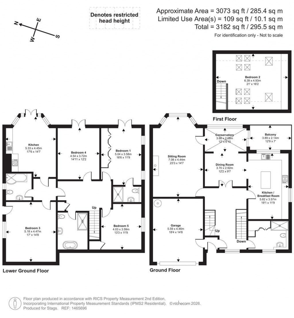 Floorplans For Wheal Whidden, Carbis Bay, St. Ives