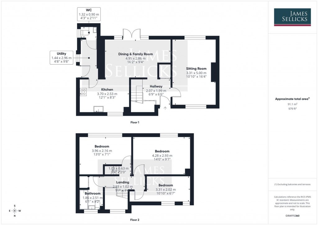 Floorplans For Medbourne Road, Hallaton, Market Harborough