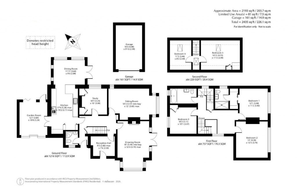 Floorplans For Cranford Avenue, Exmouth