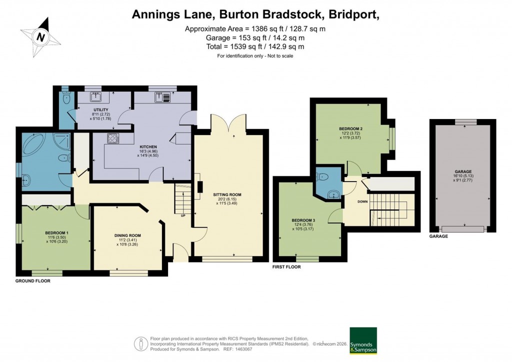 Floorplans For Annings Lane, Burton Bradstock, Bridport