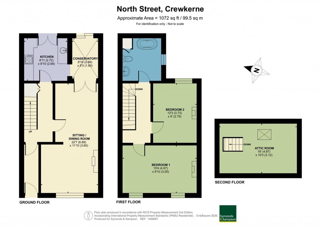 Floorplans For North Street, Crewkerne