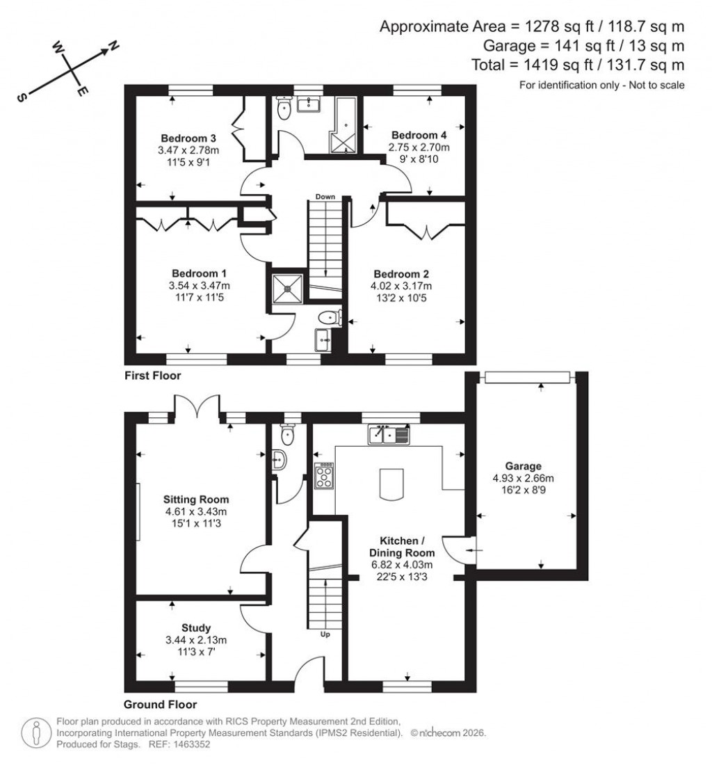 Floorplans For Redvers Way, Tiverton