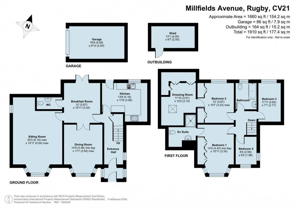 Floorplans For Millfields Avenue, Rugby, CV21